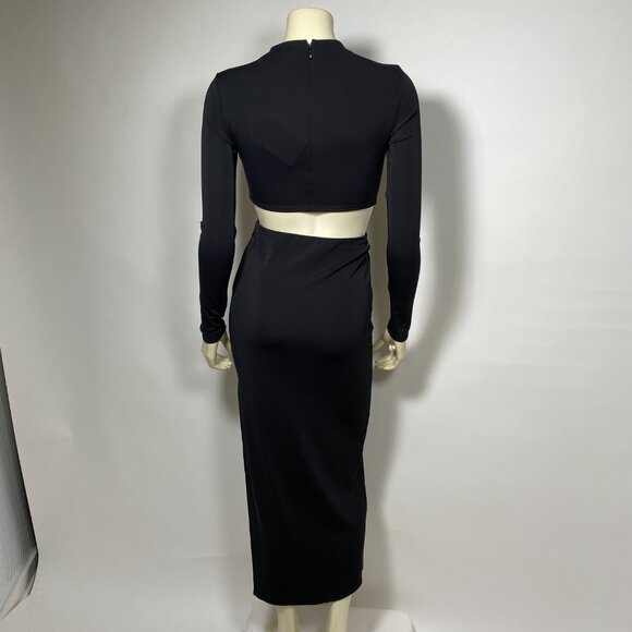GAP x CULT GAIA Black Jersey Cut-out Maxi Dress - Picture 6 of 9